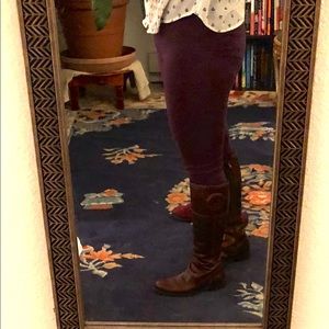 Wide Calf Leather Boots